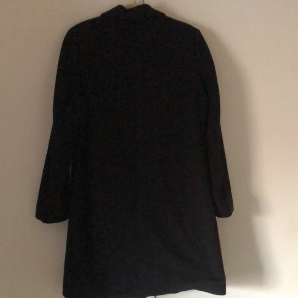 Women's Kristen Blake fall lambwool cashmere long career Black Coat - Picture 9 of 15